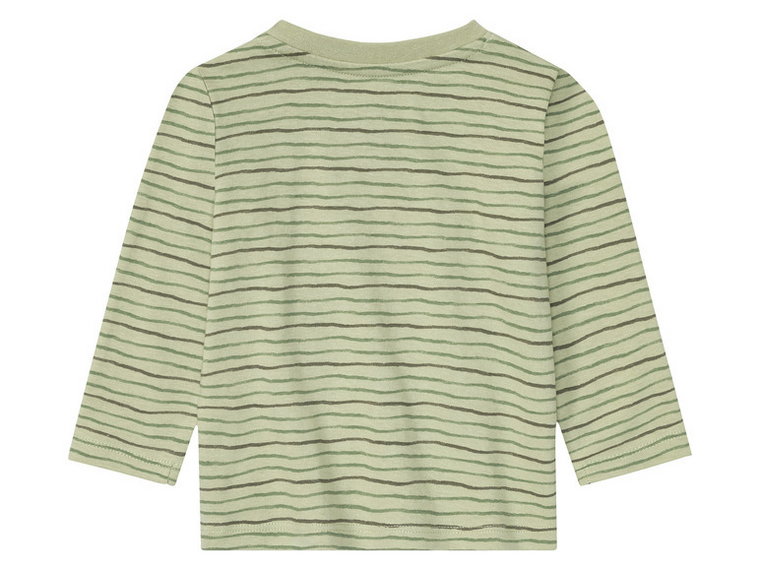 lupilu Koszulki niemowlęce z bawełny organicznej, 2 sztuki (50/56, Zielony/ ciemnozielony)