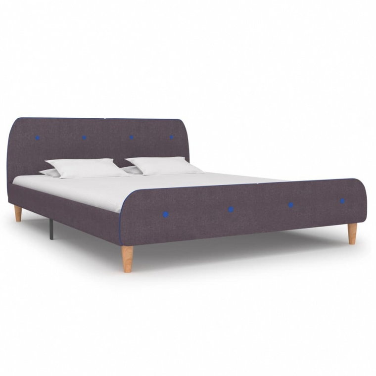 Rama łóżka, kolor taupe, tapicerowana tkaniną, 160 x 200 cm kod: V-280939