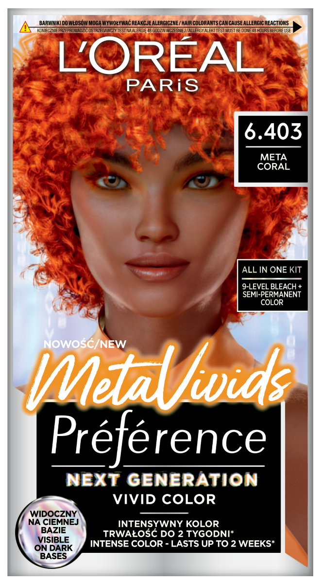 Preference Metavivids Farba do włosów 6.403 Coral