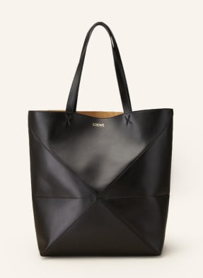 Loewe Torba Shopper Puzzle Tote Large schwarz