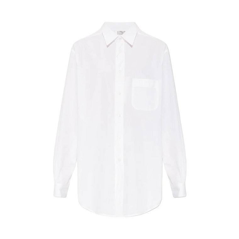 Biała Koszula z Guzikami Maison Margiela