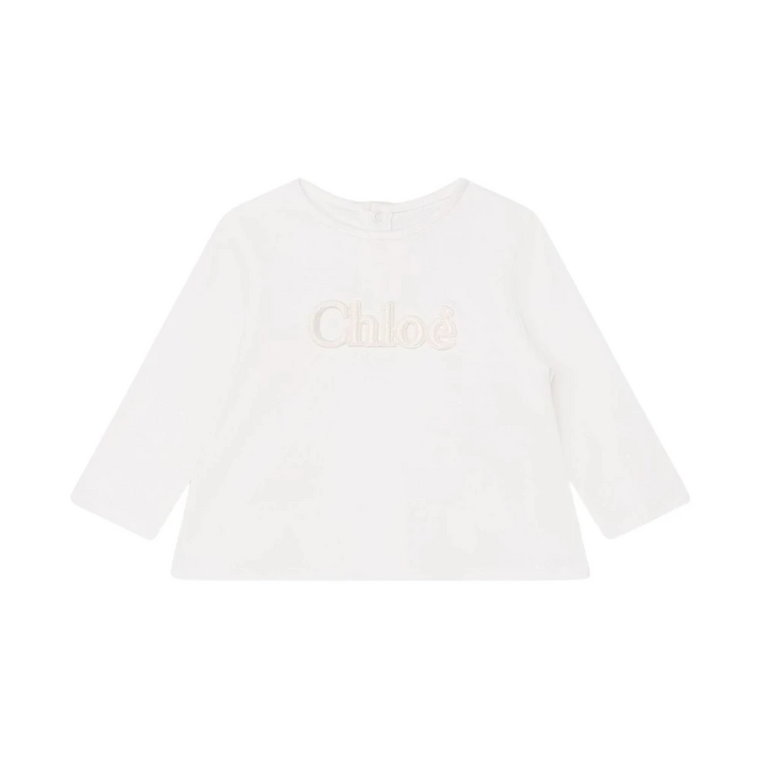Bluza z Logo dla Dziewczynek - Biała Chloé