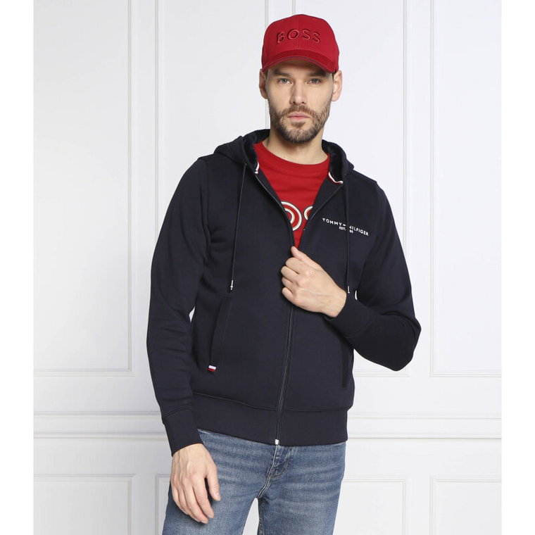 Tommy Hilfiger Bluza TOMMY LOGO FUR LINED HOODY | Regular Fit