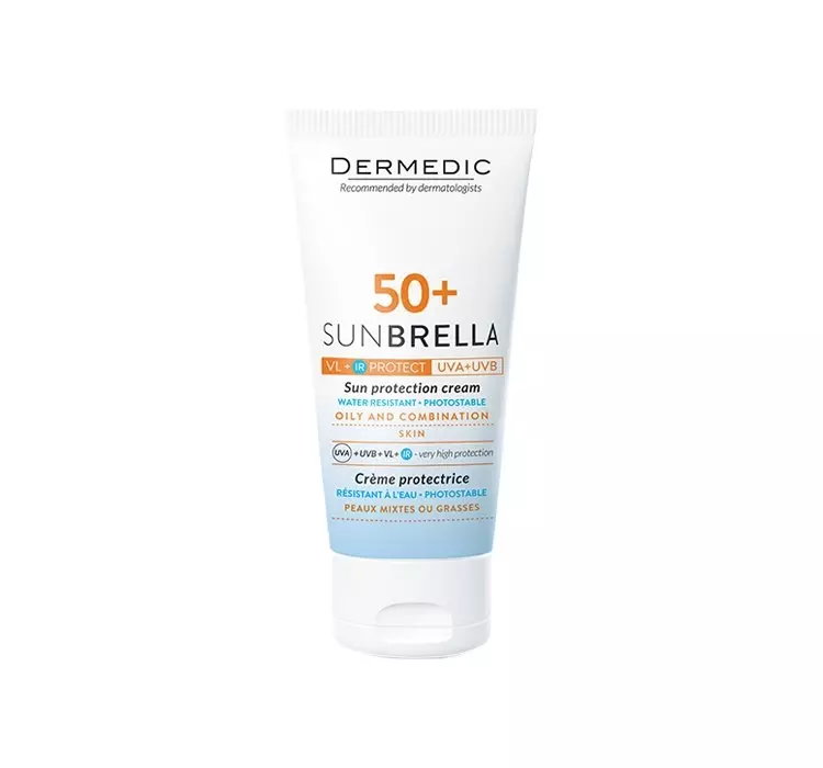 DERMEDIC SUNBRELLA KREM OCHRONNY CERA TŁUSTA I MIESZANA SPF50+ 50ML