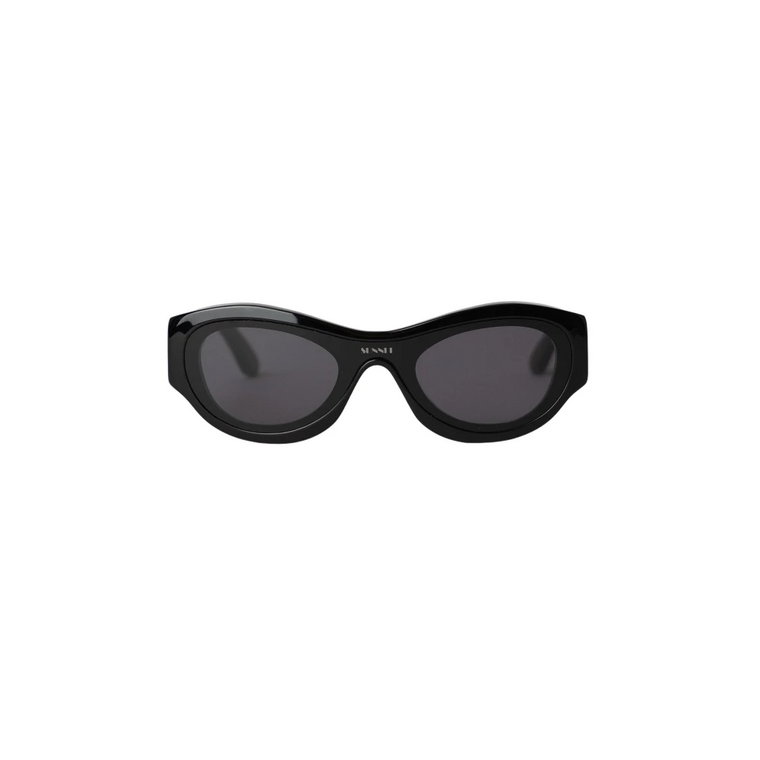 Okrągłe czarne okulary przeciwsłoneczne Sunnei