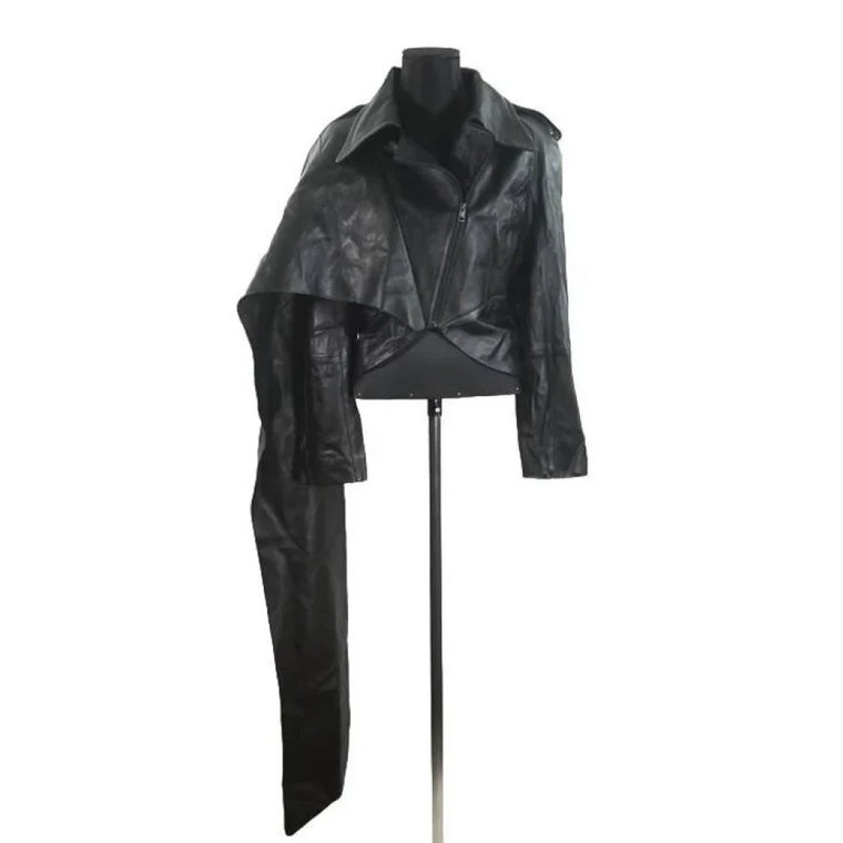 Pre-owned Leather outerwear Mugler Pre-owned