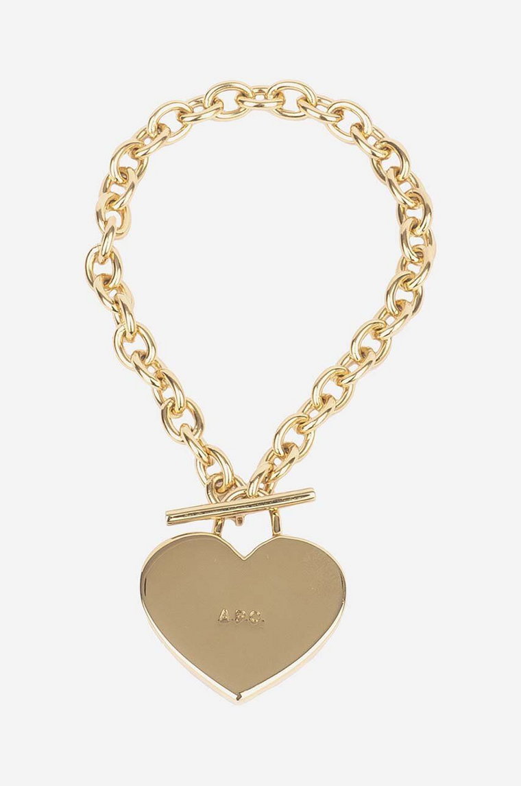 A.P.C. bransoletka Bracelet Logo Coeur męska MEACC.M70725-GOLD