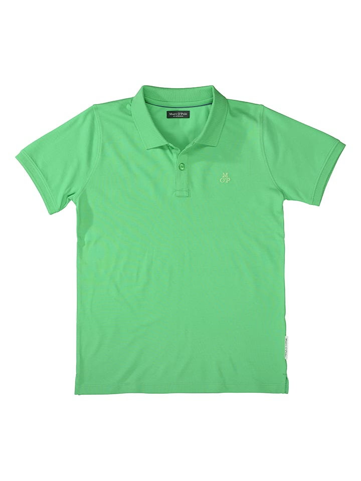 Marc O'Polo Junior Koszulka polo w kolorze zielonym