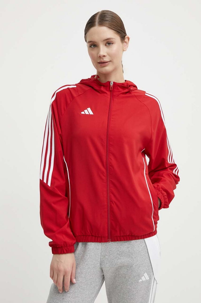 adidas Performance kurtka treningowa Tiro 24 kolor czerwony przejściowa IM8803