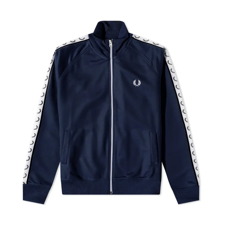 Carbon Blue-S Taped Track Jacket Fred Perry