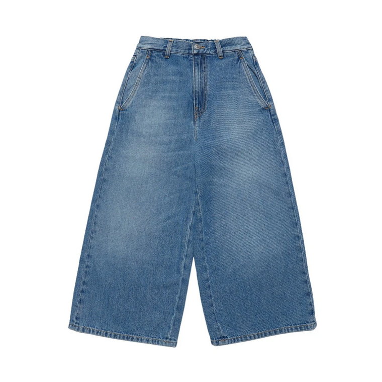 Luźne Jeansy z Szerokimi Nogawkami MM6 Maison Margiela