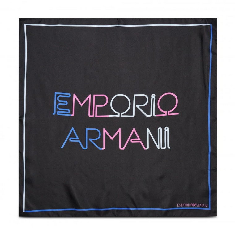 Foulard w marce seta con firma Emporio Armani