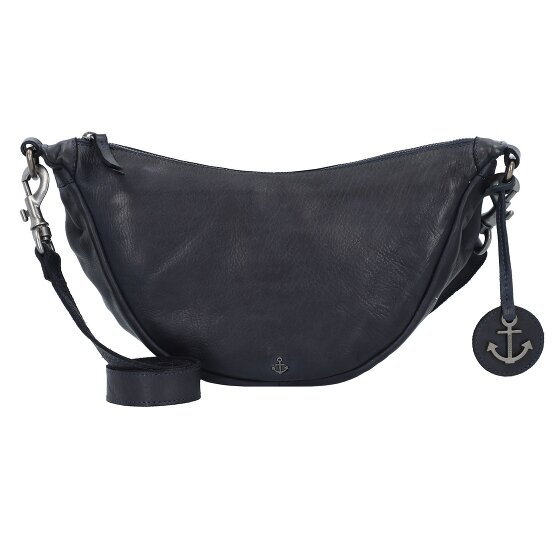 Harbour 2nd Anchor Love Torba na ramię Skórzany 34 cm midnight navy