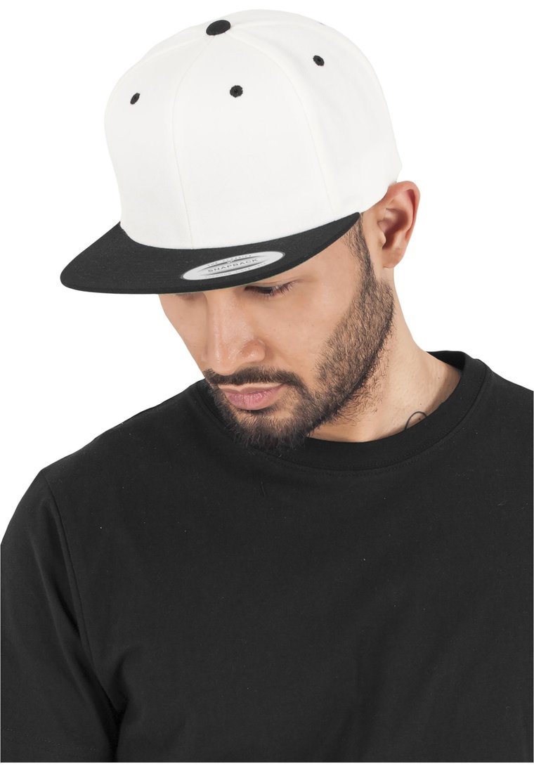 Czapka Z Daszkiem  Snapback Biała Flexfit 6089MT Classic