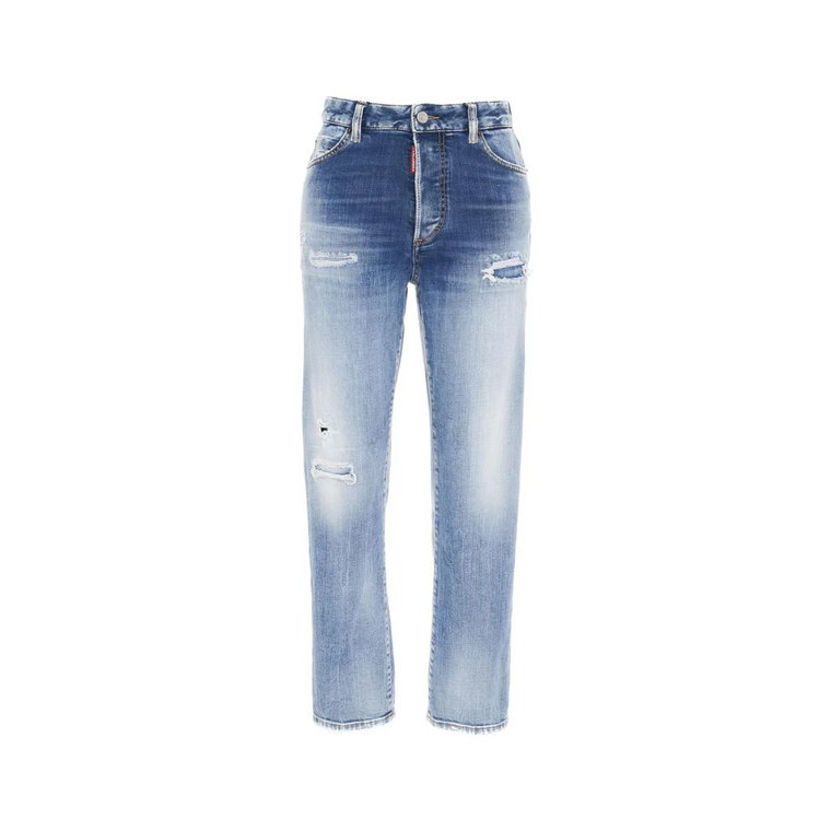 Niebieskie jeansy Straight Fit Aw23 Dsquared2