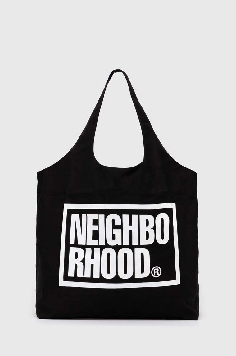 NEIGHBORHOOD torba bawełniana Id Tote Bag-L kolor czarny 241MYNH.CG02