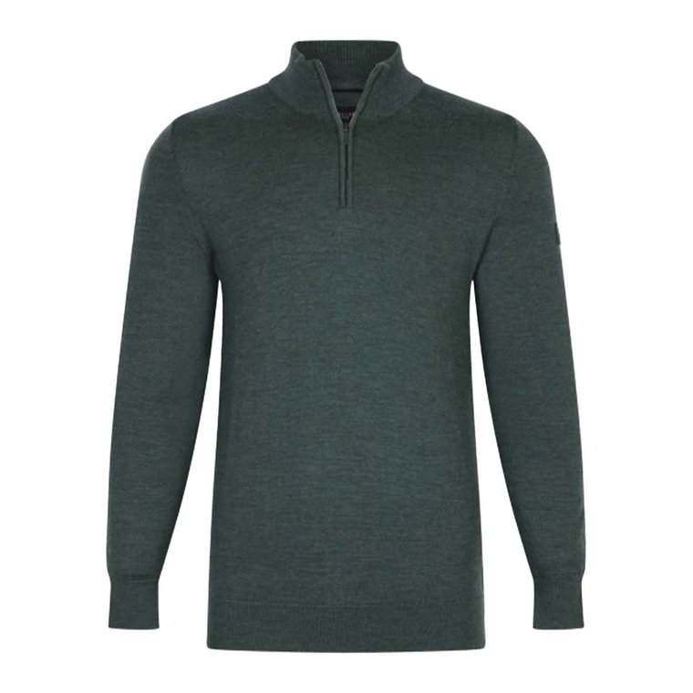 Zielony Sweter z Merino 118235002 Cavallaro