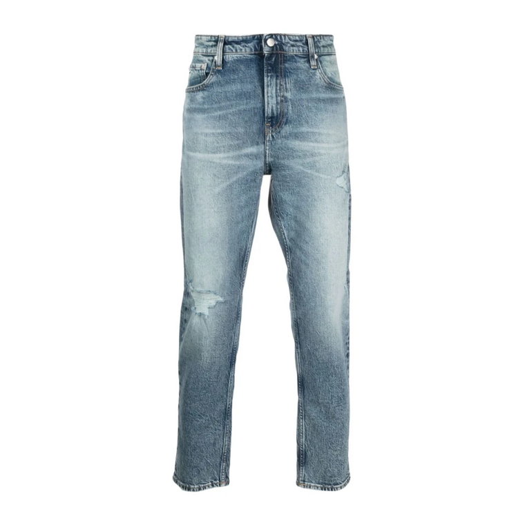 Niebieskie Jeansy dla Mężczyzn Calvin Klein Jeans
