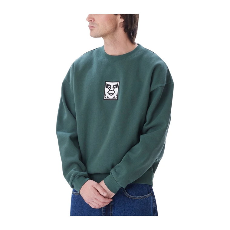 Icon Extra Heavy Crew II - Dark Cedar Sweatshirt Obey