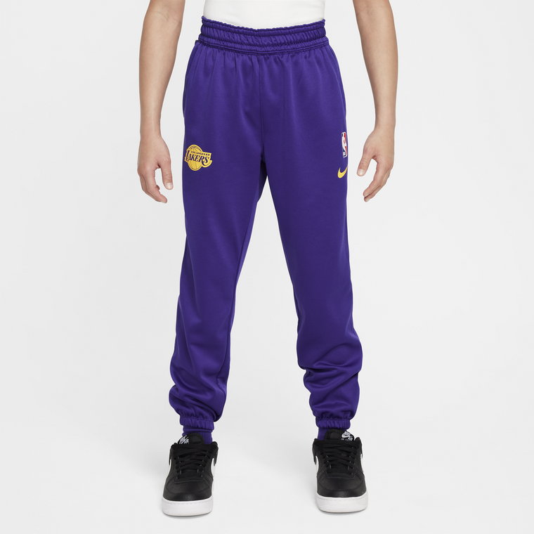 Spodnie dla dużych dzieci Nike Dri-FIT NBA Los Angeles Lakers Spotlight - Fiolet