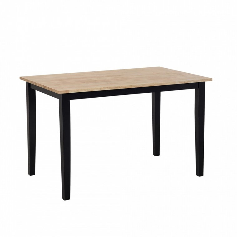 Stół do jadalni drewniany 120 x 75 cm jasne drewno z czarnym HOUSTON kod: 4251682211505