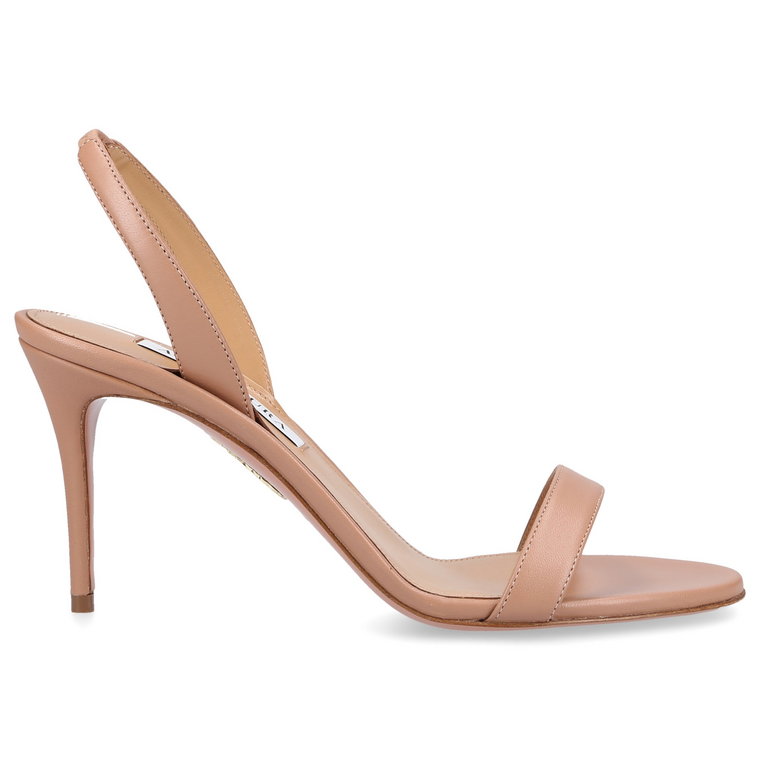 Aquazzura Sandały SO NUDE 85 skóra nappa