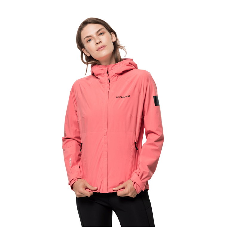 Damska kurtka przeciwdeszczowa TASMAN PEAK JKT W desert rose - XS