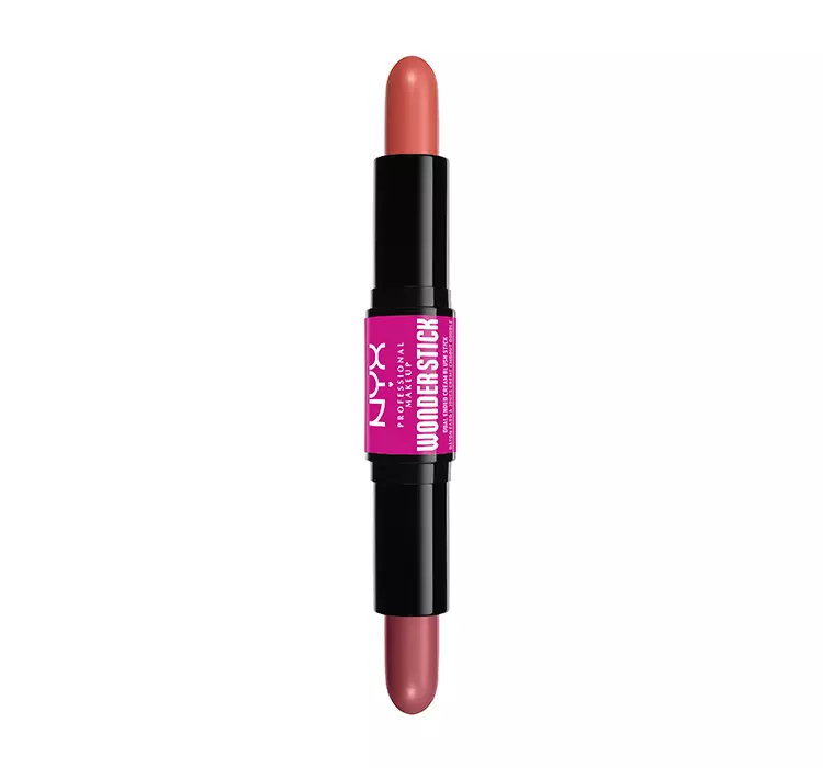 NYX PROFESSIONAL MAKEUP WONDER STICK DWUSTRONNY RÓŻ DO POLICZKÓW 02 HONEY ORANGE + ROSE 2x4G