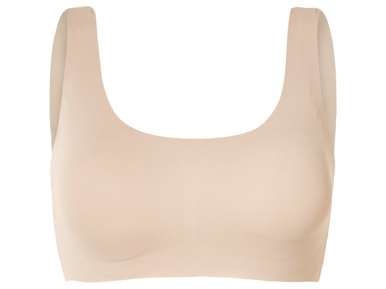 esmara Biustonosz bustier damski, cięty laserowo (Kremowy, S (36/38))