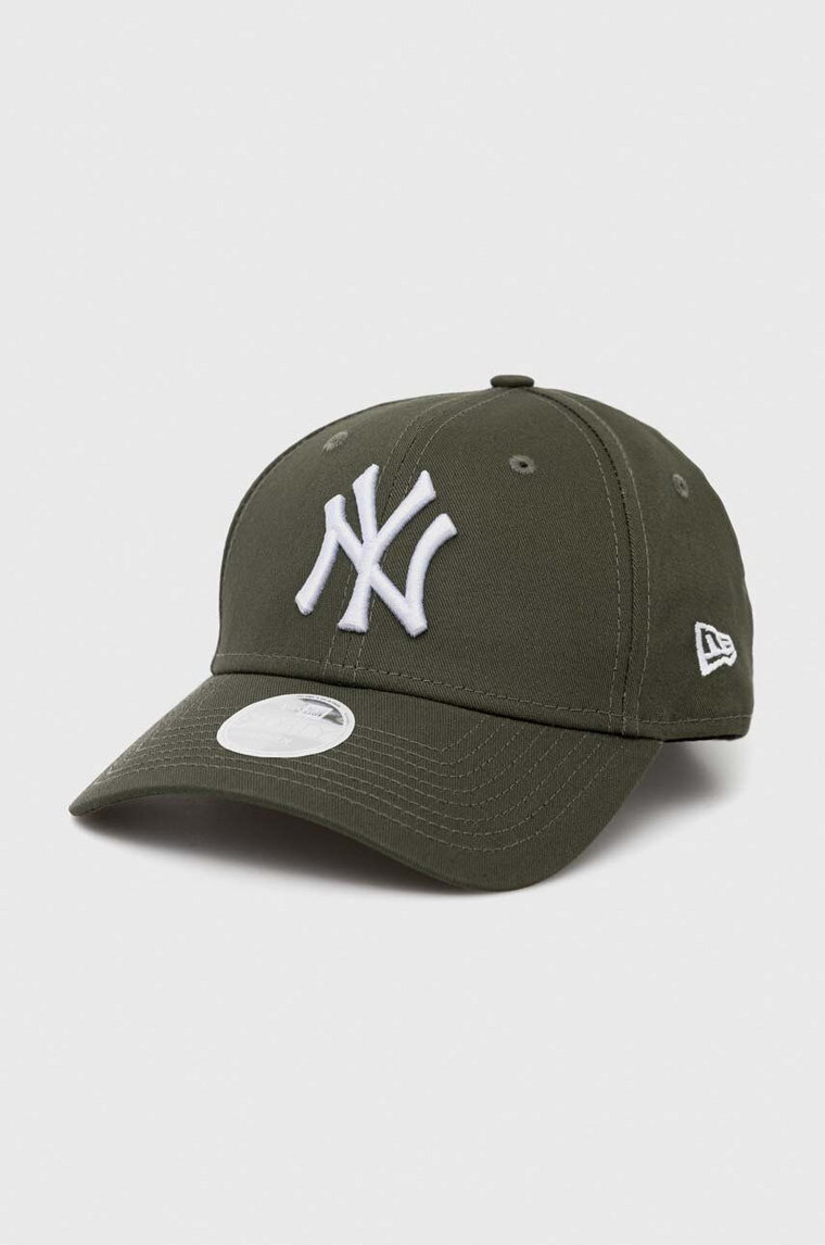 New Era czapka z daszkiem kolor zielony z aplikacją NEW YORK YANKEES