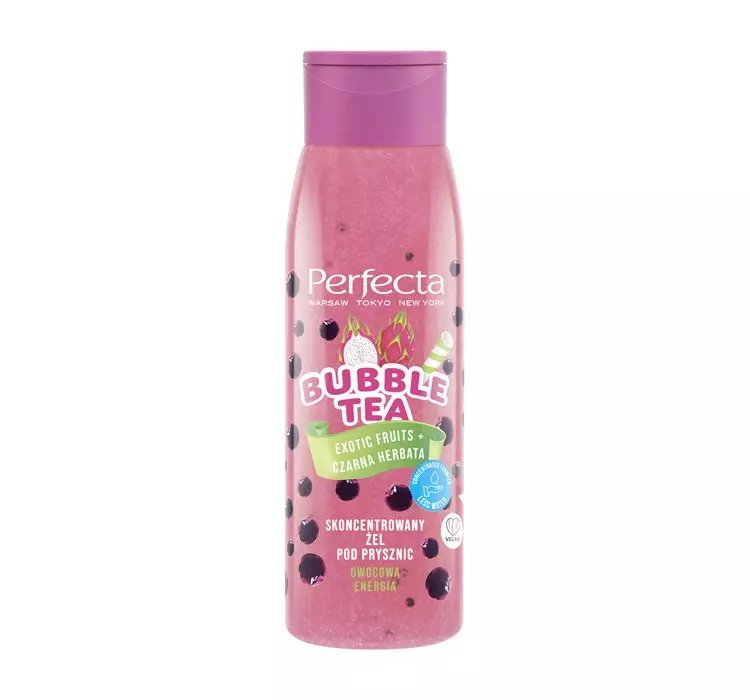 PERFECTA BUBBLE TEA SKONCENTROWANY ŻEL POD PRYSZNIC EXOTIC FRUITS + CZARNA HERBATA 400G