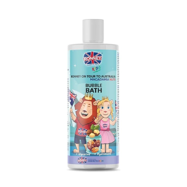 Ronney, Kids On Tour To Australia Bubble Bath delikatny płyn do kąpieli dla dzieci Orzechy Makadamia, 300 ml