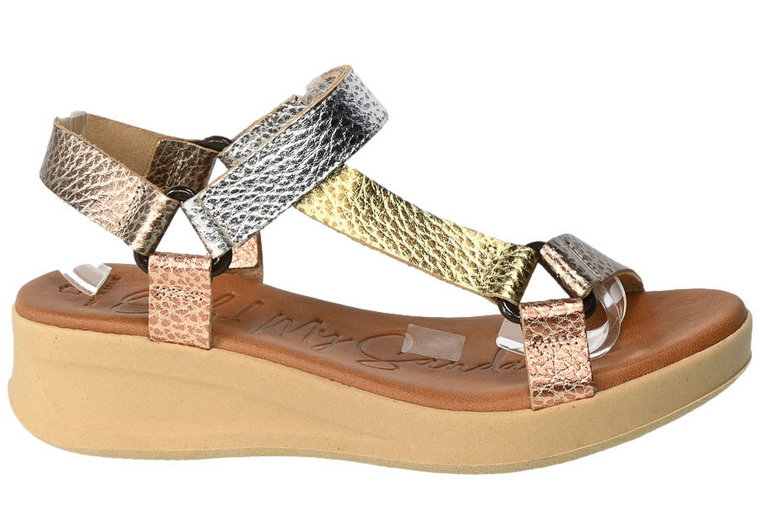 Sandały Oh My Sandals 5186 Dolux Cava Combi Skórzane