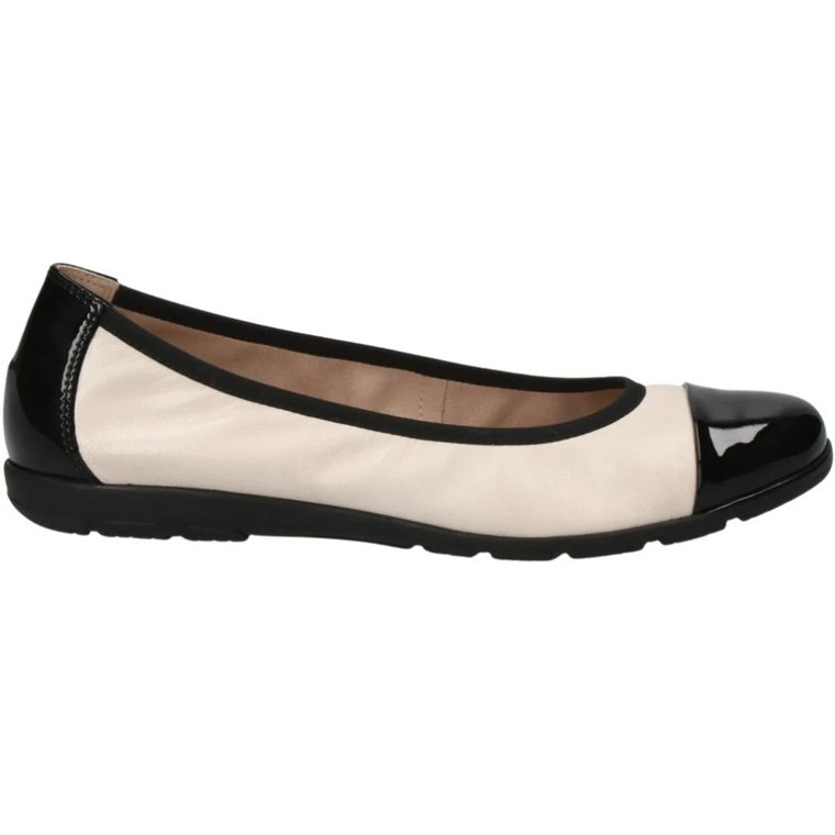 Cream Casual Ballerina Flats Caprice