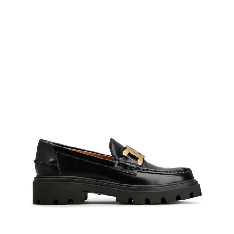 Czarne Mokasyny Damskie Tod's