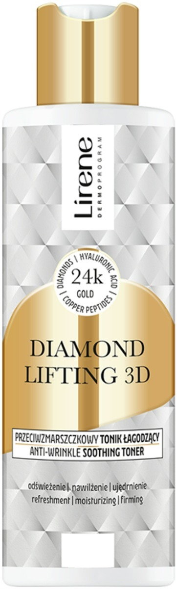 Lirene Diamentowy Lifting 3D Przeciwzmarszczkowy tonik łagodzący 200ml