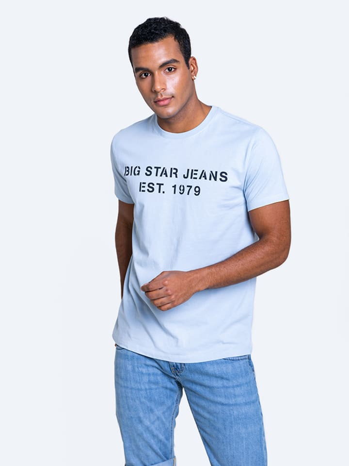 BIG STAR T-shirt w kolorze jasnoniebieskim