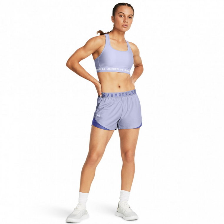 Damskie spodenki treningowe Under Armour Play Up Short 3.0 - fioletowe