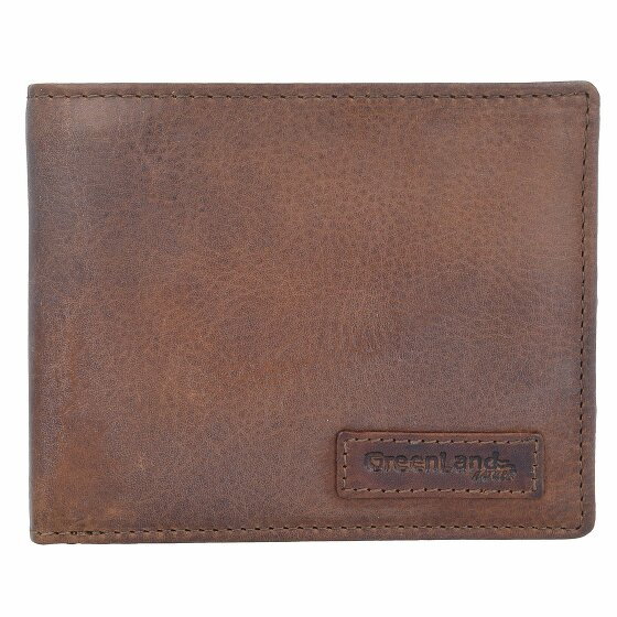 Greenland Nature Soft & Safe Wallet RFID Leather 12 cm braun