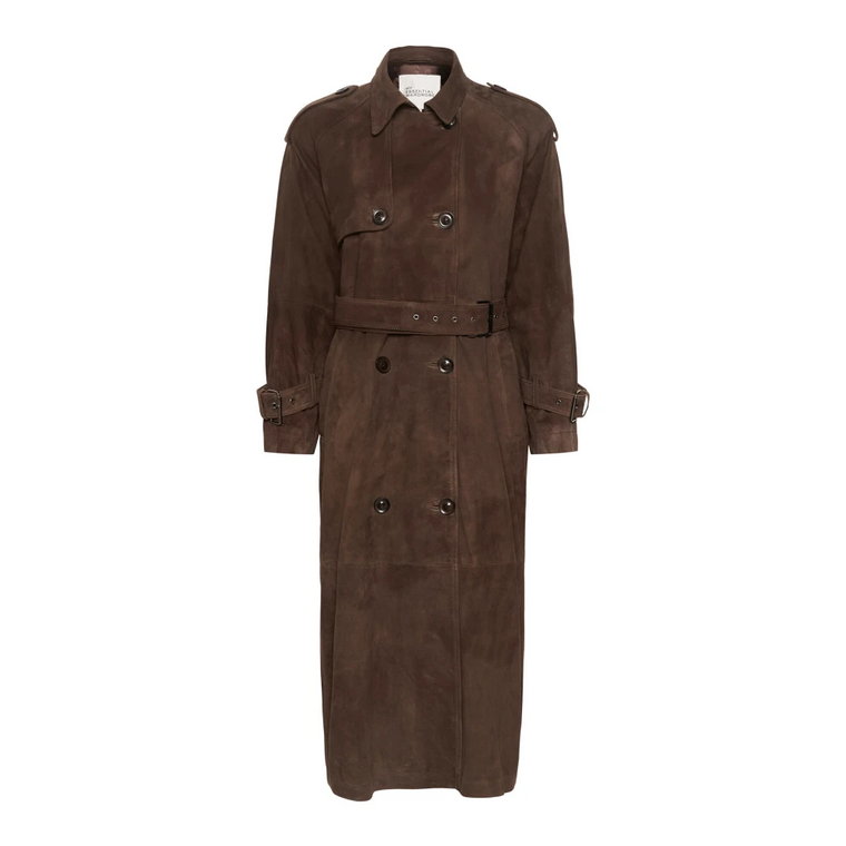 Delicioso Suede Trenchcoat Kurtka My Essential Wardrobe