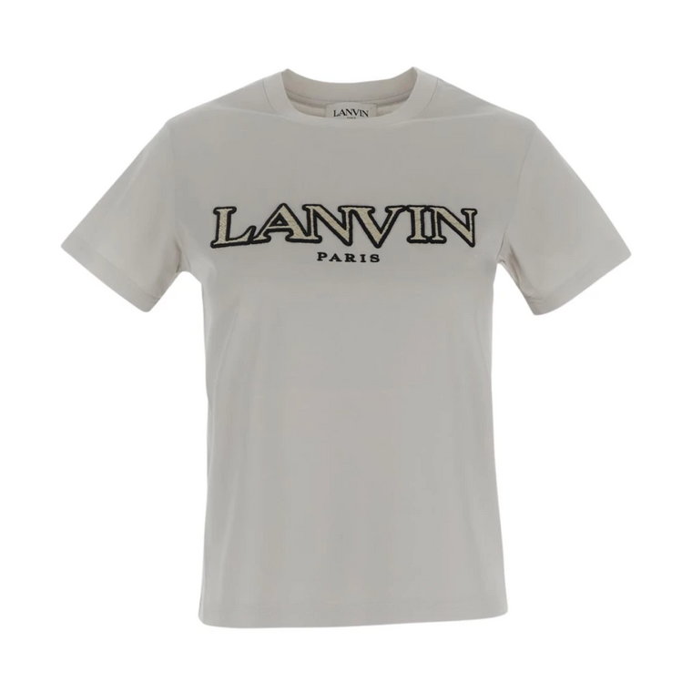 Koszulka z Logo - Modny Design Lanvin