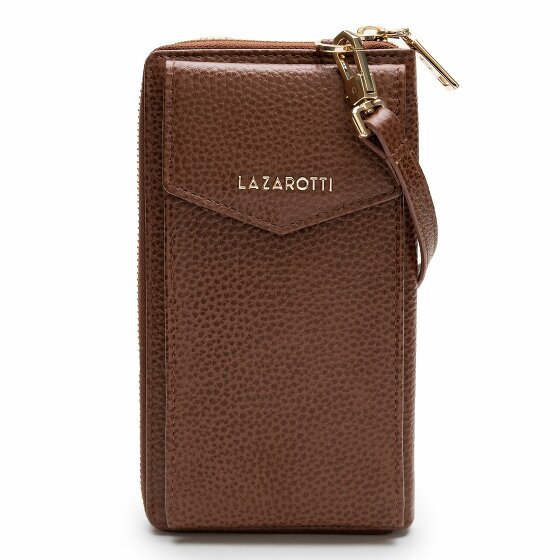 Lazarotti Bologna Leather Etui na telefon komórkowy Skórzany 11 cm brown-2