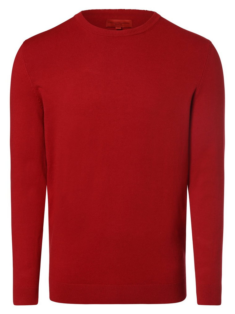 Finshley & Harding - Sweter męski, czerwony