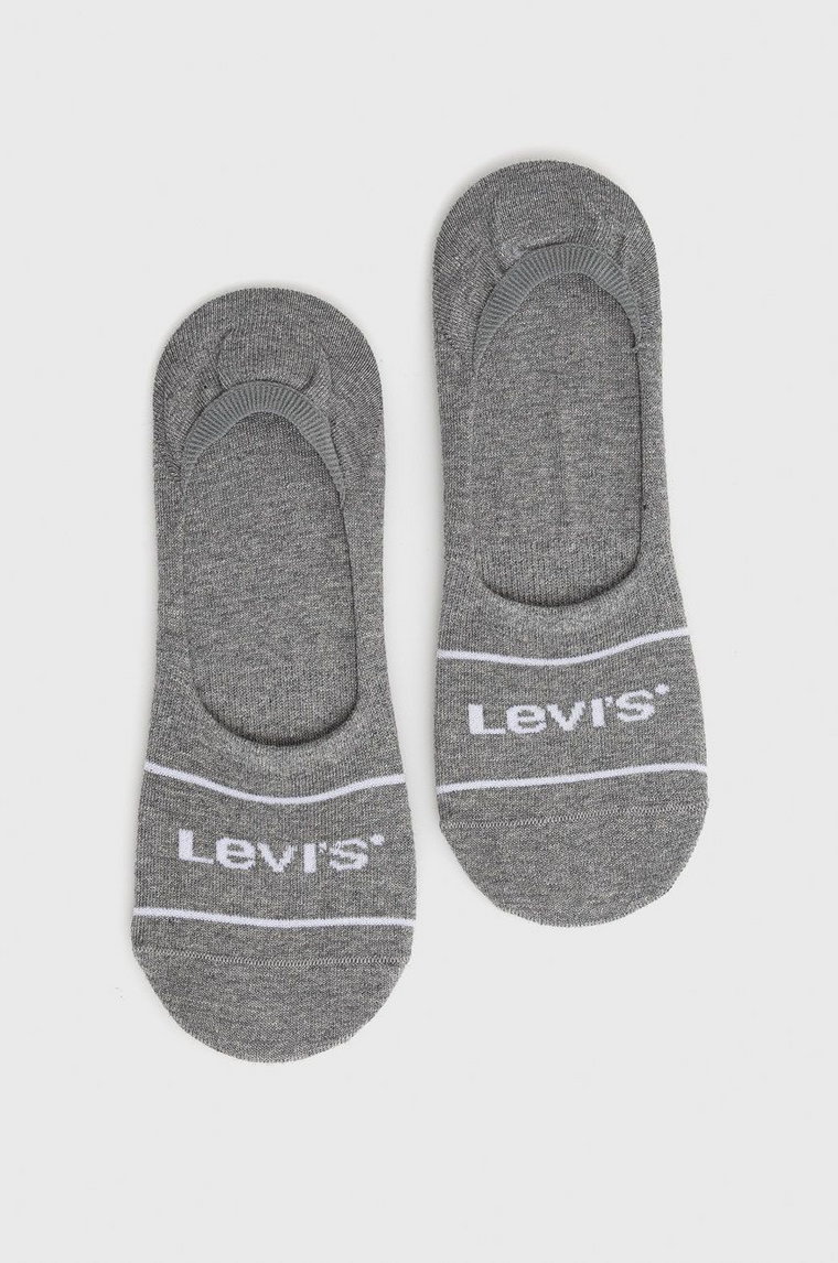 Levi's skarpetki (2-pack) męskie kolor szary