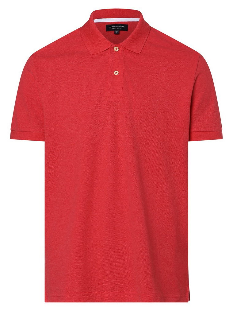 Andrew James - Męska koszulka polo, czerwony