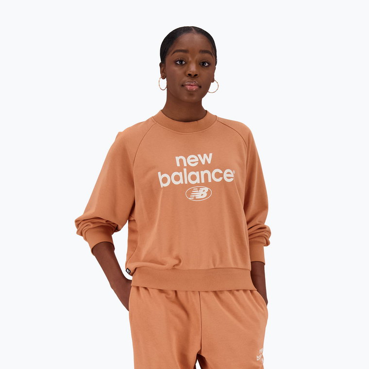 Bluza damska New Balance Essentials Reimagined Archive French Terry Crewneck sepia | WYSYŁKA W 24H | 30 DNI NA ZWROT