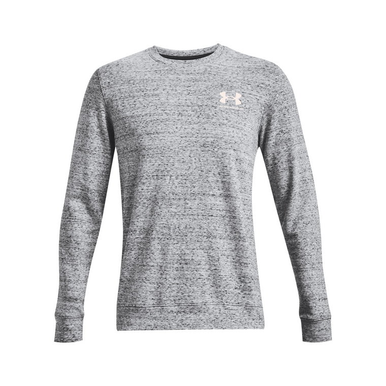 Męska bluza dresowa nierozpinana UNDER ARMOUR UA RIVAL TERRY LC CREW - szara