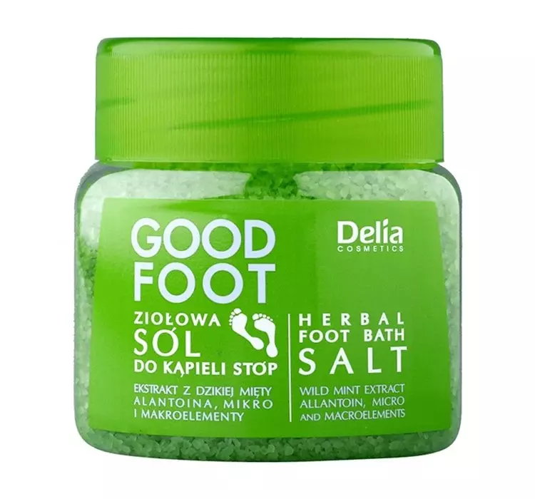 DELIA GOOD FOOT ZIOŁOWA SÓL DO KĄPIELI STÓP 570G