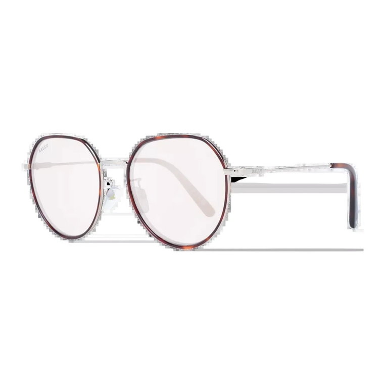 Brązowe Okulary Przeciwsłoneczne z Lustrzanymi Soczewkami Bally