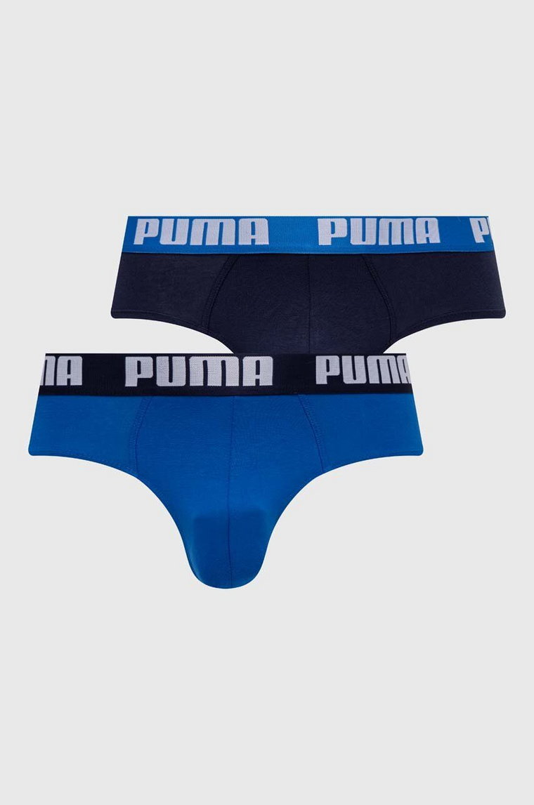 Puma slipy 2-pack męskie kolor niebieski 938322